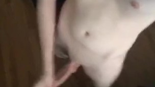 Stroking my hard cock ;)