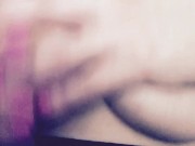 Curvy blonde uses vibrator 3/16