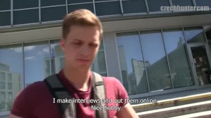 CZECH HUNTER 363 - Muscular College Jock Gets His Ass Penetrated Raw For Cash