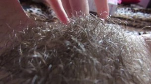 big clit hiding in the hairy bush