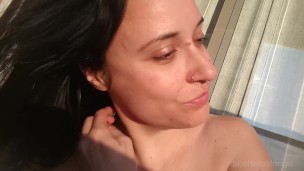 Summer burping and sweating in the Spanish sun, sexy topless TEASER
