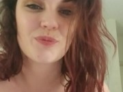 Redhead fucks her toy until she cums 15/16