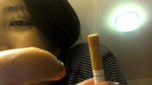 Asian Teen Smoking Shows Ass & Pussy - Liz Lovejoy lizlovejoy.manyvids.com