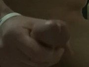 Slow motion cum pumping from a big horny dick