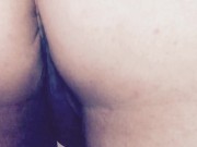 Curvy blonde in short skirt booty tease 11/16