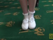 Sub Rhiannon Ryder dominated and left with mouthful of cum 3/16