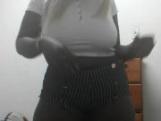 Sexy Bbw in Stripes 2/16