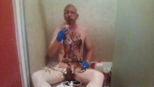 piggy messy feeding and stuffing for Mistress Lea