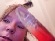 Prepping and Using My New Dildo 14/16