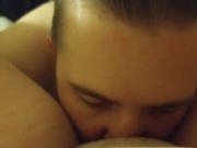 Thick wife gets pussy eaten until she squirts in his mouth 10/16