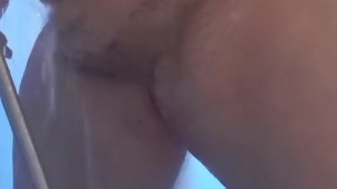 Cumming in the shower