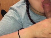 Blindfolded Slut Sucking a BBC 10/16