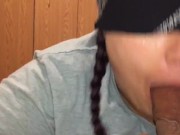 Blindfolded Slut Sucking a BBC 12/16