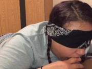 Blindfolded Slut Sucking a BBC 2/16