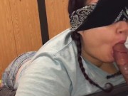 Blindfolded Slut Sucking a BBC 6/16