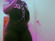 Sexy ebony bbw vibing Nude 2/16