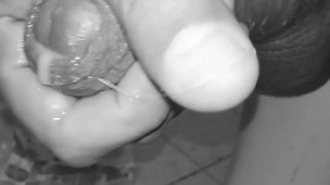 Huge closeup cumshot very long dripping cockhead
