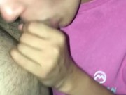 Putting his cock in my throat