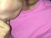 Putting his cock in my throat 8/16