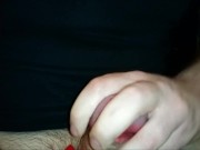 Risky At Home Jerking In Step Daughter's Thong - SlugsOfCumGuy