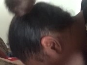 Head in a Comfortable Bed