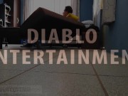 Gf interrupts videogame to suck and rub dick with her feet 1/16