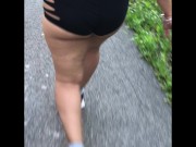 A day out with wife in booty shorts 16/16