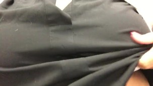 Flashing my tits at work