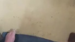 Wanking in bathroom solo