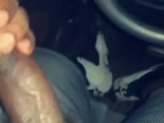 Rubbing a nut out in a packed parking lot.