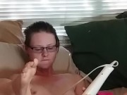 Teen Whore hitachi orgasm and panty stuffing