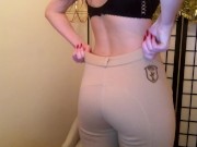 Hot Brunette with Peachy Ass in Jodhpurs 5/16