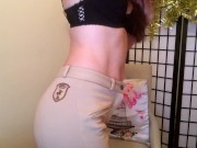 Hot Brunette with Peachy Ass in Jodhpurs 9/16