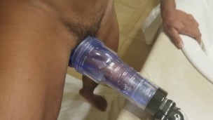 Fucking Fleshlite Turbo on Counter
