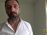 Lascivious subslut Brooke Jameson dominated and fed cum 6/16