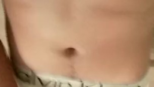Jacking off before roomate gets home
