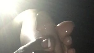 Massaging dick