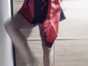 Cosplayer girlfriend fucked from behind. Japanese girl dances and fucks 2/16