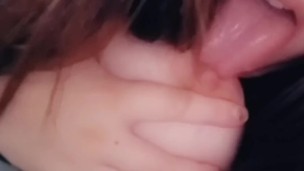 Watch Me Lick My Pregnant Nipples