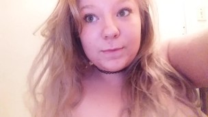 Horny Teen Girl Strips and Sucks on Fingers