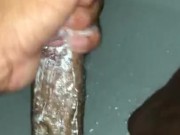 Cumming in the shower