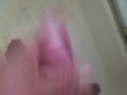 Fucking my pocket pussy in the shower