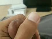 Teen jacking off