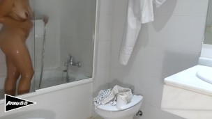 my sister in-law spied in shower and pissing