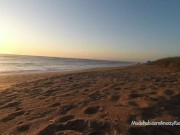 Masturbating on beach while being watched 1/16