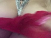 Blonde talks dirty while playing with boobs cum countdown 9/16