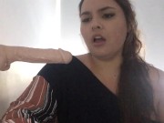 BJoi (Blowjob JOI) From a Chaturbate Webcam Private Show! Big Dildo 13/16
