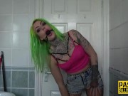 Gagged bdsm slut analized 1/16