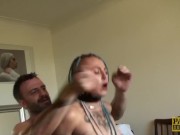 Inked subslut Orion Starr tormented before intense hammering 15/16