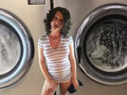 Just A Girl Doing Laundry